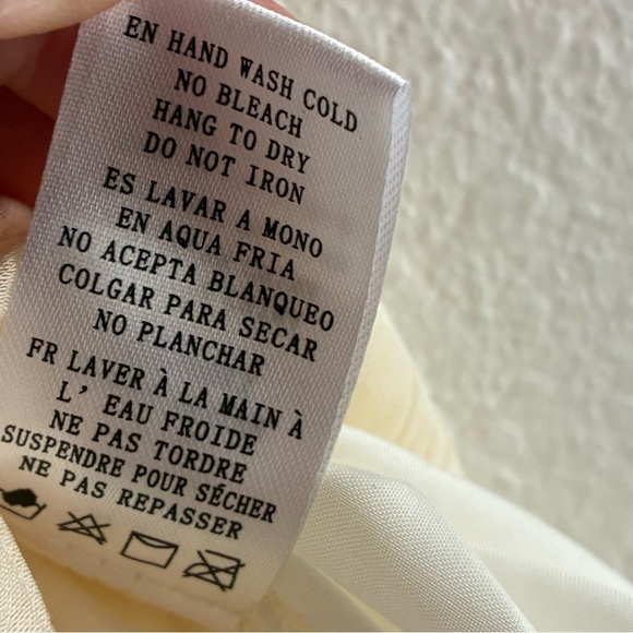 Windsor Cream Front Slit Tiered Maxi Skirt S - Picture 10 of 11